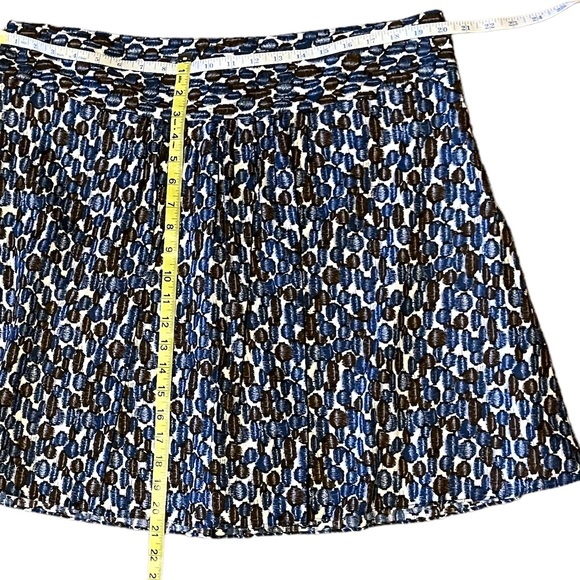 Mossimo Pleated Skirt, Blue Brown | 16 - Picture 6 of 13